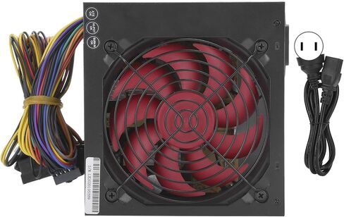 ASHATA Computer Power Supply Modular 250W, ATX Power Supply with 4.7 inch Mute Cooling Fan, 20+4 Pin 12V CPU Desktop PC Active PFC Power Supply (US Plug) in Saudi Arabia