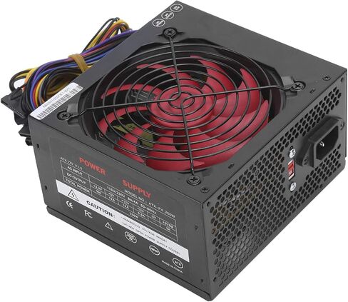 ASHATA Computer Power Supply Modular 250W, ATX Power Supply with 4.7 inch Mute Cooling Fan, 20+4 Pin 12V CPU Desktop PC Active PFC Power Supply (US Plug) in Saudi Arabia