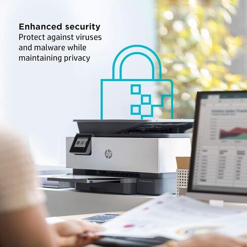 طابعة HP OfficeJet Pro 9015e لاسلكية متعددة الإمكانات ملونة مع حبر فوري إضافي لمدة 6 أشهر مع HP+ (1G5L3A)، رمادي in Saudi Arabia