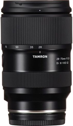 تامرون عدسة 28-75 ملم f/2.8 Di III VXD G2 لسوني E (طراز INTL) مع بطاقة SD اكستريم برو 64GB + مجموعة فلتر 67 ملم + حافظة عدسة 6 انش + محفظة بطاقة ذاكرة + حزام + مجموعة تنظيف in Kuwait