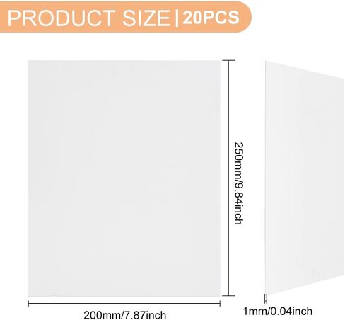 BENECREAT 36 Sheets White Mats Matboards, 5x7 inch Backing Boards Acid Free Backerboards for 7 inch Photos, Art, Picture Framing in Saudi Arabia