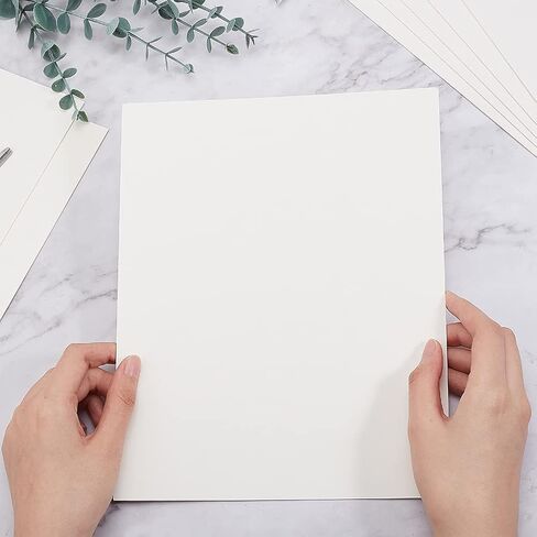 BENECREAT 36 Sheets White Mats Matboards, 5x7 inch Backing Boards Acid Free Backerboards for 7 inch Photos, Art, Picture Framing in Saudi Arabia