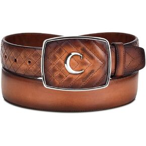Cuadra Men's Cowboy Belt in Genuine Leather Brown in Saudi Arabia