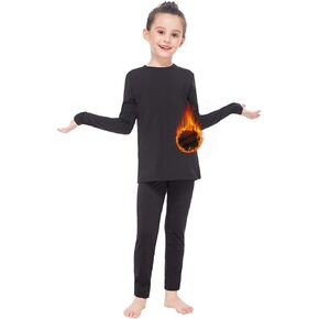 ملابس داخلية حرارية للفتيات من GAZIAR ملابس داخلية طويلة فائقة النعومة للأطفال بطبقة أساسية طويلة مجموعة جون من 4 إلى 14 سنة in Kuwait