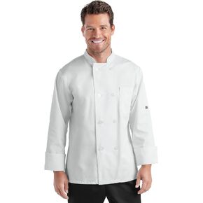 معطف الشيف الكلاسيكي بأكمام طويلة للرجال من ChefUniforms.com (XS-5X، لونان)