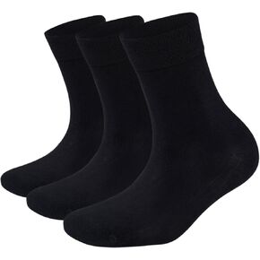Phoenix Socks 3 Pairs for Womens%98 Cotton Casual Crew Midcalf Socks Pastel Colors Soft Comfortable Dress Hosiery