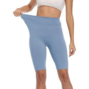 Cheapestbuy Women's High Waist Workout Shorts Soft Biker Shorts Stretch Under Dresses Leggings Running Yoga Shorts in Kuwait