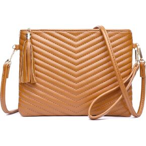LYPULY Small Crossbody Bags for Women, Trendy Vegan Leather Shoulder Purses, Clutch Wallet with Wristlet Strap