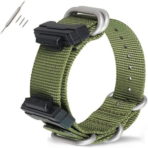 حزام ساعة بديل من النايلون 22 ملم لساعة كاسيو للرجال والنساء G-Shock GA-110/100/120/150/200/300/400 GD-100/110/120 G-8900 DW-5600 GW-M5610 DW-6900 G-5600 GW-6900 DW-9052 GLS-8900 in Kuwait