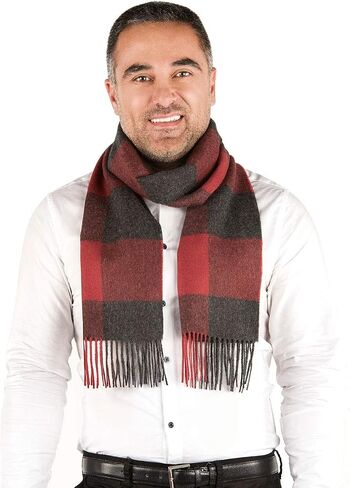 Inca Fashions - 100% Pure Baby Alpaca Buffalo Plaid Scarf for Men and Women in Kuwait