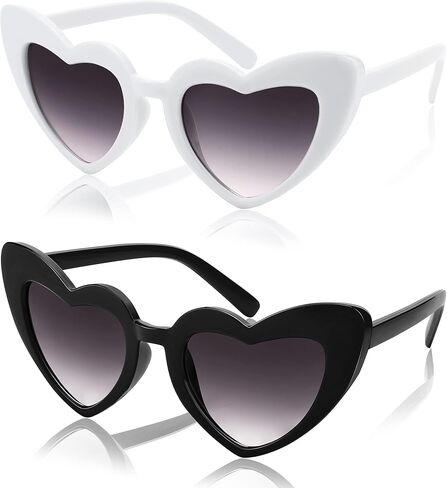 FEISEDY 2 حزمة خمر الاطفال القلب النظارات الشمسية الفتيات طفل دي سول Gafas شاطئ حفلة عطلة نظارات شمسية سن 3-10 B2903 in Kuwait