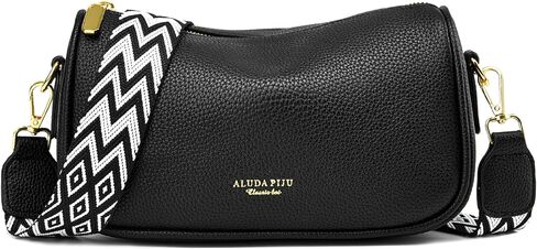 YAVCOOL Small Crossbody Bag for Women Wide Strap Shoulder Bag Trendy Design Cluth Crossbody Purse and Handbag Top Zip in Saudi Arabia