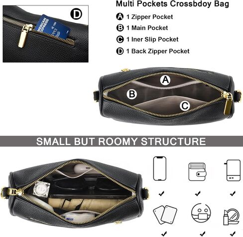YAVCOOL Small Crossbody Bag for Women Wide Strap Shoulder Bag Trendy Design Cluth Crossbody Purse and Handbag Top Zip in Saudi Arabia
