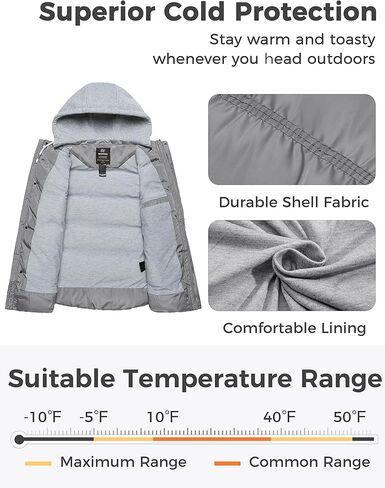 Wantdo Men's Big and Tall Puffer Vest Warm Winter Vest Quilted Sleeveless Winter Coat with Detachable Hood in Kuwait