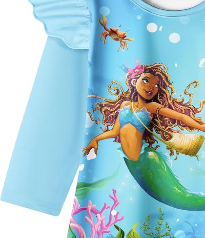 فستان حورية البحر للفتيات الصغيرات 2023 فساتين كرتونية للأميرة الصغيرة ابحث عن صوتك ملابس جرافيك ثلاثية الأبعاد هدية عيد ميلاد in Kuwait