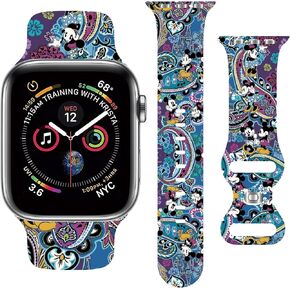 حزام لطيف متوافق مع سوار ساعة أبل 38 مم 40 مم 41 مم 42 مم 44 مم 45 مم 49 مم للرجال والنساء، أساور معصم رياضية من السيليكون الناعم قابلة للاستبدال لسلسلة iWatch Ultra 9 8 7 6 5 4 3 2 1 SE in Kuwait