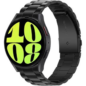 Anlinser No Gap Bands متوافقة مع Samsung Galaxy Watch 6/5/4 Band 40mm 44mm/Watch 6 Classic Band 43mm 47mm/Watch 5 Pro 45mm/Watch 4 Classic، حزام معدني 20 مم للنساء والرجال، فضي in Kuwait