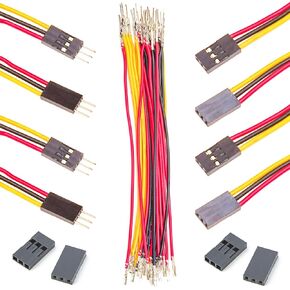 Dupont 2.54mm Wire Male to Female Dupont Connector and 22AWG Pre-Crimped Cable, Single Row 1/2/3/4/5/6/7/8/9/10P JST Connector with Length of 10/30/50/100cm Dupont Wire (1Pcs MF 10P-10CM) in Kuwait