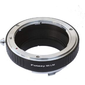 Fotasy Nikon Lens to Leica M Mount Camera Adapter, fits Leica M9, M8, M7, M6, M5, M4, M3, M2, Ricoh GXR Mount A12 in Saudi Arabia