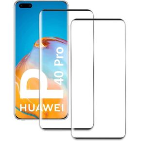 واقي شاشة من الزجاج المقوى Aleecyn (عبوة من قطعتين) لهاتف Huawei P40 pro ثلاثي الأبعاد، فتحة دقيقة، خالية من الفقاعات، سهلة التركيب، صلابة 9H HD، حواف منحنية ثلاثية الأبعاد in Kuwait