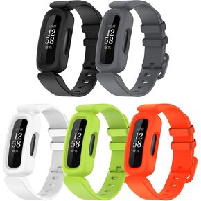Bands Compatible with Fitbit Ace 3 for Kids, Soft Silicone Waterproof Bracelet Accessories Sports Watch Strap Wristbands Replacement for Fitbit Ace 3 Girls Boys in Saudi Arabia