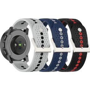 22MM Sport Strap for Amazfit GTR 4/GTR 3 Pro/GTR 3/GTR 2/GTR 2e, for Ticwatch Pro 3, for Huawei GT 2 Replacement Wristbands Silicone Bands Adjustable Watch for Women&Men,Gray/DarkBlue/Black in Kuwait