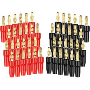 24 زوجًا من مقابس الموز، تدعم أسلاك 12 ايه دبليو جي الى 18 ايه دبليو جي، موصل مكبر صوت مطلي بالذهب لسلك مكبر الصوت ولوحة الحائط ومستقبل الصوت والفيديو ومكبرات الصوت وانظمة الصوت in Kuwait