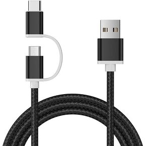 Power Cord Replacement for Amazon Kindle Charger, Old & New Kindle, Paperwhite 10th Generation, Samsung Galaxy Tab A7 S6 Lite A8 Tablet USB Fast Charging Cords 2 in 1 Cables in Kuwait