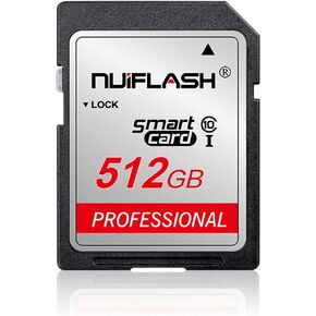 بطاقة SD سعة 512 جيجابايت، بطاقة ذاكرة سعة 512 جيجابايت من الفئة 10، تصميم سعة 512 جيجابايت لمدوني الفيديو وصانعي الأفلام والمصورين الفوتوغرافيين وبطاقة SD لمصوري الفيديو للكاميرا الرقمية والكمبيوتر اللوحي in Kuwait