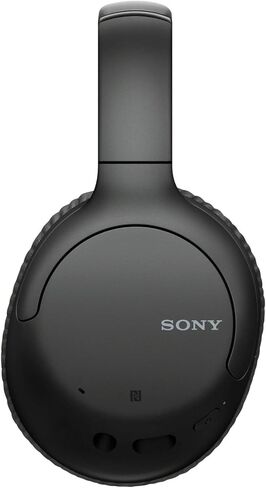 Sony WHCH710N Wireless Bluetooth Noise-Canceling Over-The-Ear Stereo Headphones (Black) Bundle with Protective Headphone Case and Headphone Stand - Dual Microphone, 35 Hours of Playtime - (3 Items) in Saudi Arabia