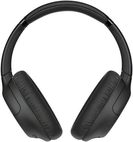Sony WHCH710N Wireless Bluetooth Noise-Canceling Over-The-Ear Stereo Headphones (Black) Bundle with Protective Headphone Case and Headphone Stand - Dual Microphone, 35 Hours of Playtime - (3 Items) in Saudi Arabia
