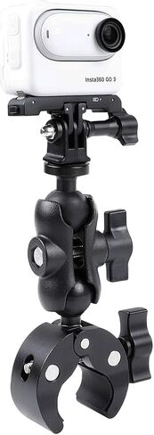 Metal Camera Bike Clamp Mount Motorcycle Handlebar Holder for Insta360 X2 X3 GO3 ONE RS，GoPro Hero 12 11 10 9 8 7 6 5 Max and Other Action Cameras in Saudi Arabia