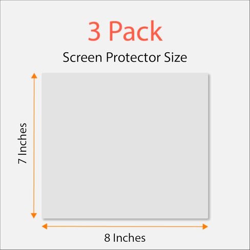 Universal Trimmable Screen Protector for all Audi Navigation (3-Pack), Anti-glare and Anti Finger Print, 8 x 7 inches in Saudi Arabia