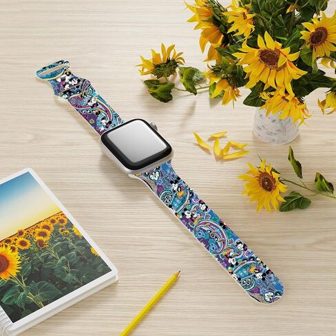 حزام لطيف متوافق مع سوار ساعة أبل 38 مم 40 مم 41 مم 42 مم 44 مم 45 مم 49 مم للرجال والنساء، أساور معصم رياضية من السيليكون الناعم قابلة للاستبدال لسلسلة iWatch Ultra 9 8 7 6 5 4 3 2 1 SE in Kuwait