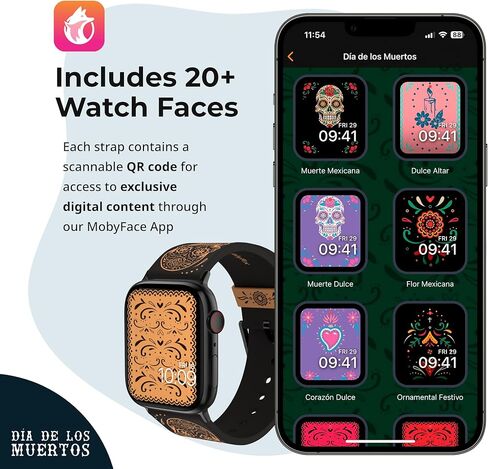 Día de los Muertos Smartwatch Band - Officially Licensed, Compatible with Every Size & Series of Apple Watch (watch not included) in Kuwait
