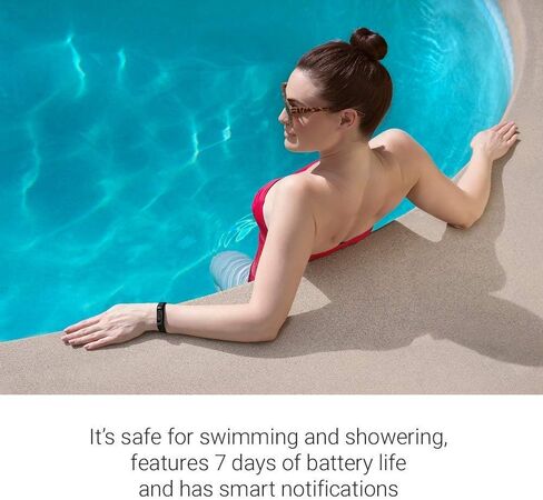 Garmin vívosmart 4، جهاز تعقب النشاط واللياقة البدنية مع جهاز مراقبة معدل ضربات القلب ومعدل ضربات القلب، منتصف الليل مع شريط أسود، كبير (متجدد) in Kuwait