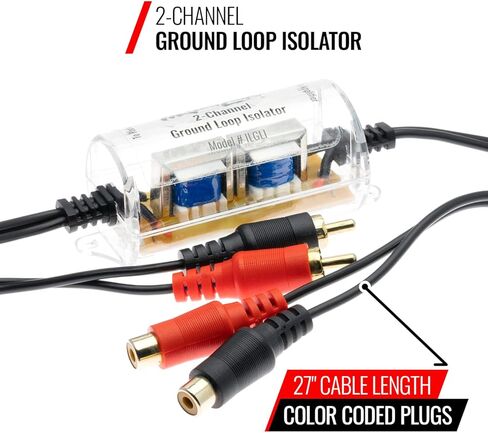 عازل حلقة أرضية، كاتم صوت لمرشح الضوضاء ثنائي القناة عن طريق رابط التثبيت in Kuwait