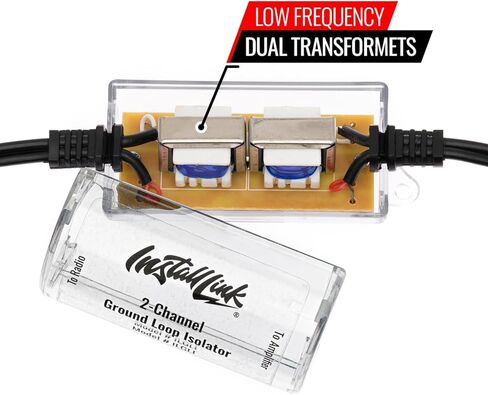 عازل حلقة أرضية، كاتم صوت لمرشح الضوضاء ثنائي القناة عن طريق رابط التثبيت in Kuwait