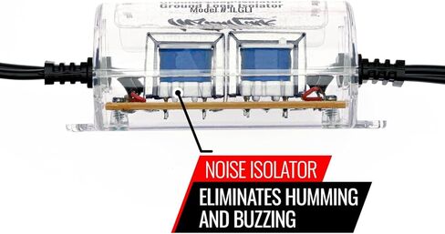 عازل حلقة أرضية، كاتم صوت لمرشح الضوضاء ثنائي القناة عن طريق رابط التثبيت in Kuwait