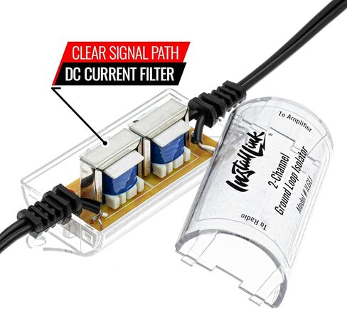 عازل حلقة أرضية، كاتم صوت لمرشح الضوضاء ثنائي القناة عن طريق رابط التثبيت in Kuwait