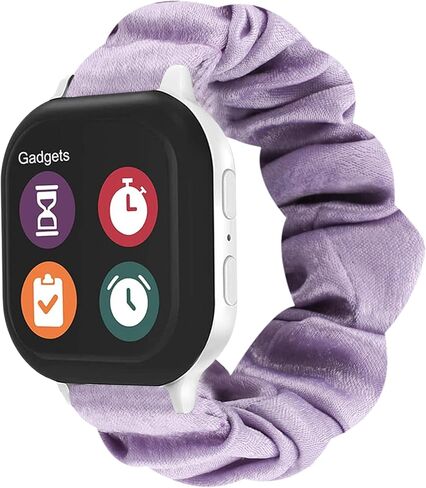 سوار NewJourney Scrunchie متوافق مع ساعة Gizmo 3/2/1، حزام بديل من القماش القابل للتمدد لطيف للفتيات والأولاد in Kuwait