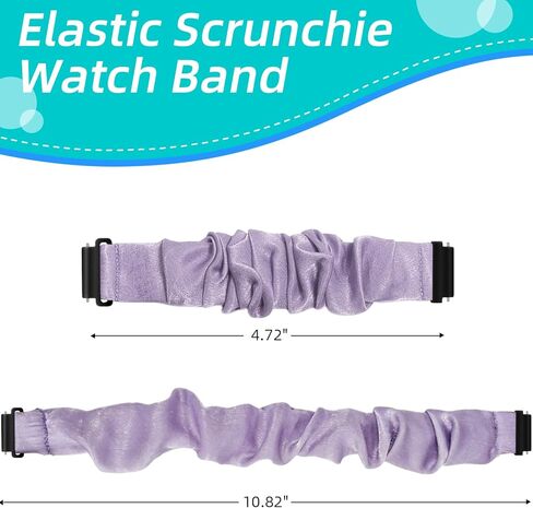 سوار NewJourney Scrunchie متوافق مع ساعة Gizmo 3/2/1، حزام بديل من القماش القابل للتمدد لطيف للفتيات والأولاد in Kuwait