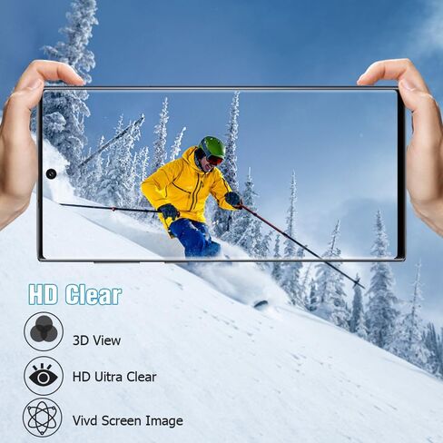 [عبوتان + 2] واقي شاشة من الزجاج المقوى Galaxy Note 10 Plus، دعم بصمات الأصابع بالموجات فوق الصوتية، صلابة 9H مقاومة للخدش، منحني ثلاثي الأبعاد عالي الدقة، خالٍ من الفقاعات، لواقي شاشة Samsung Galaxy Note 10 Plus (6.8 بوصة) in Kuwait