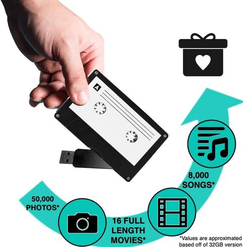 MasHTAPE الأصلي - شريط كاسيت USB فلاش درايف 4 جيجابايت، باك مان ريترو كوليكستريب in Kuwait