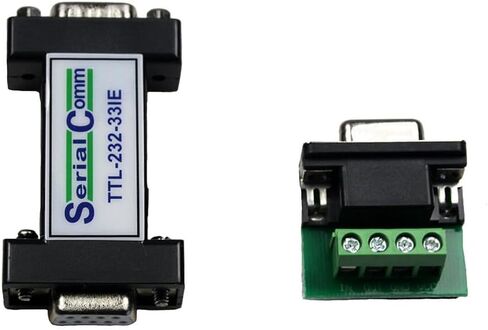 SERIALCOMM TTL-232-33IE - أداء عالي، محول RS232 إلى 3.3V TTL - درجة صناعية، يعمل بمنفذ. موثوقية عالية مع ضمان استبدال لمدة 5 سنوات in Kuwait