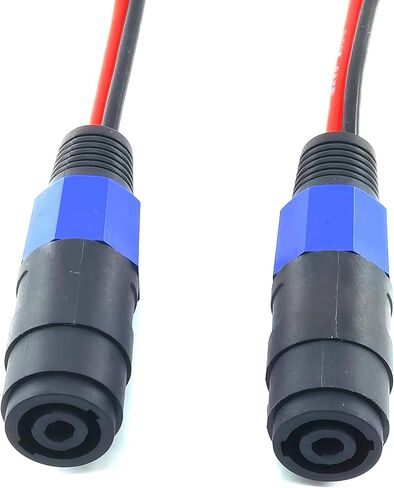 WJSTN Banana Plug to Female Speakon Speaker Adapter Cable 2mm Banana Plug Closed Screws Connectors to Speakon Speaker 6 inches 2 Pack in Saudi Arabia