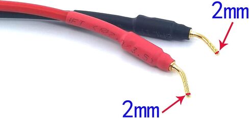 WJSTN Banana Plug to Female Speakon Speaker Adapter Cable 2mm Banana Plug Closed Screws Connectors to Speakon Speaker 6 inches 2 Pack in Saudi Arabia