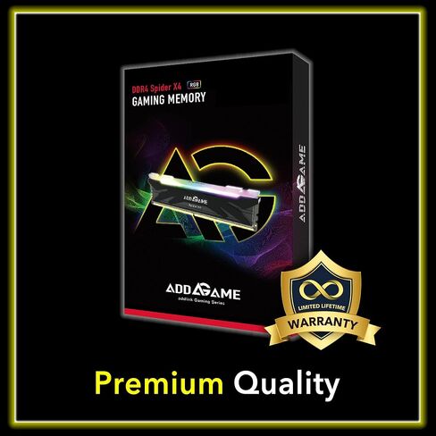 Addlink AddGame Spider 4 32GB (16GBx2) Gaming DDR4 3200MHz مع Heatsink 288-Pin C16 UDIMM ثنائي القناة لمجموعة ذاكرة سطح المكتب in Kuwait