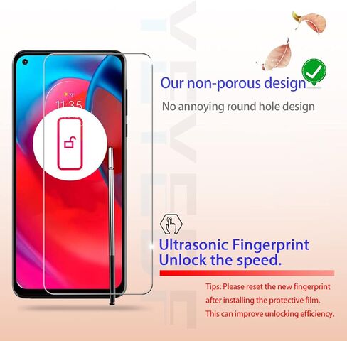 واقي شاشة موتو جي ستايلس 5G من الزجاج المقوى الممتاز + واقي عدسة الكاميرا من ييبف، [عبوتان + عبوتين] [مضاد للخدش] [زجاج ثلاثي الأبعاد] [مناسب للحافظة] in Kuwait