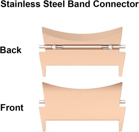 Sankel Connectors Compatible for Samsung Galaxy Watch 4/4 Classic/Watch 5/5 Pro/Watch 6/6 Classic Smartwatch Band Adapter,Stainless Steel Band Connector Adapter Replacement for Galaxy Watch 4/5/6 in Kuwait